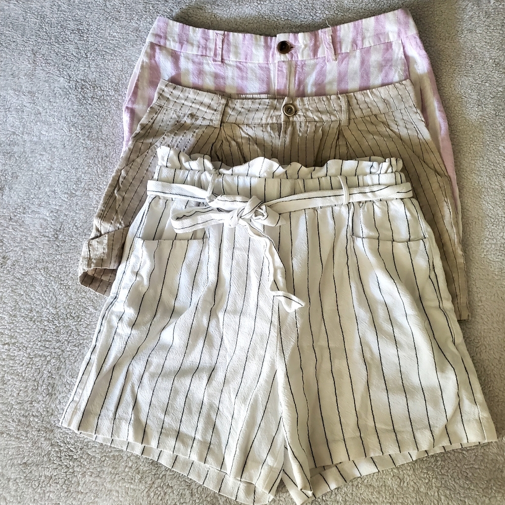 Bundle ~ 3 Shorts Women‎ M Beachy Casual Everyday Lightweight